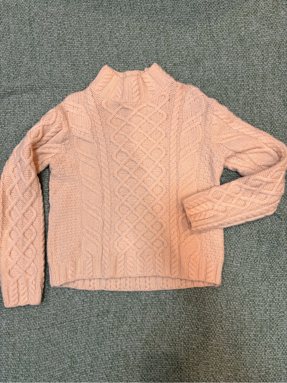 Paul James Sweater Women’s Size Medium  100% Wool Cable Knit Pullover